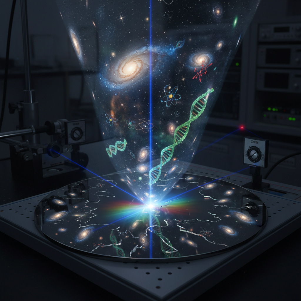 Holographic model: every fragment contains the whole