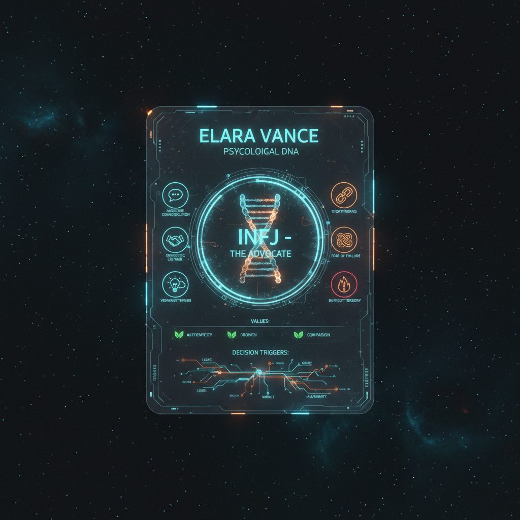 Holographic psychocard of a contact