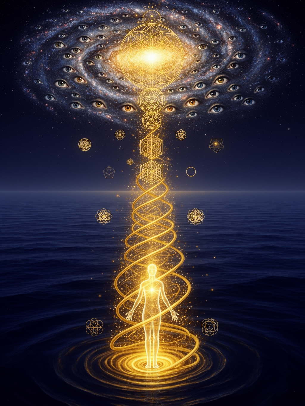 Первая попытка: золотая спираль, сакральная геометрия